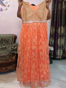 Women&#39;s Fit&amp;Flare Floral Barbie Doll Gown