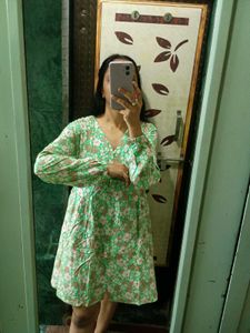 Floral Print Mini Dress