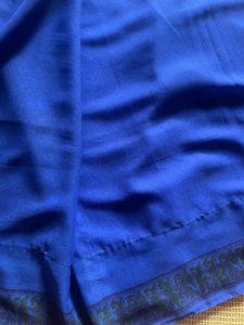 Blue Printed Saree