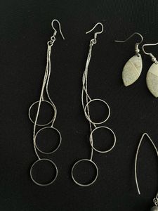 Earrings - Silver Tone Set of 3