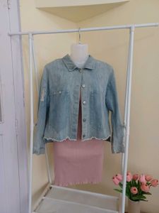 Distressed Denim Jacket