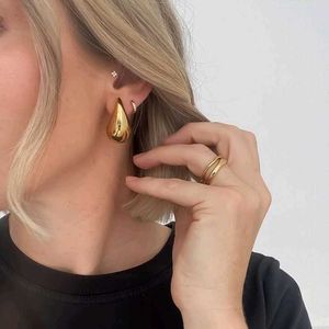Luna TearDrop Golden Statement Earrings💛