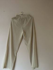 Cream Trousers (Waist 26-28)
