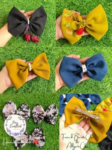 French Barette Bow Clips