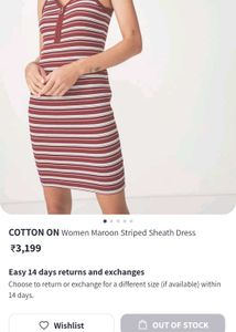 Striped Bodycon Dress