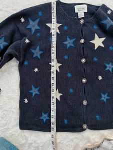 Y2K Starry Cardigan