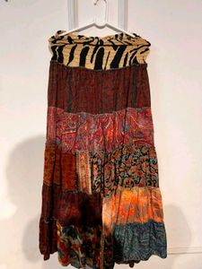 Boho Skirts With Smocked Waist