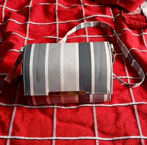 Striped Crossbody Bag