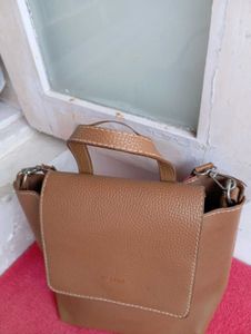 Branded Tan Handbag