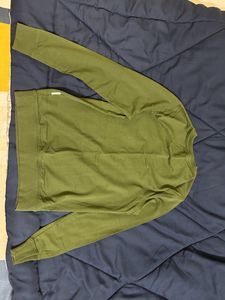 Fame forever Men Olive Casual Sweatshirt