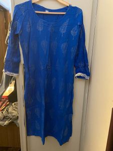 Blue Color Kurti For Women