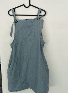 Vertical Blue Stripped Dress