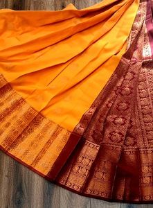 Elegant Yellow Kanjivaram Saree