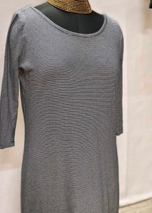 Dresses For Rs.99 Only Black &amp; White Strip Dress