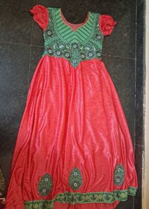 Coral &amp; Turquoise Dress