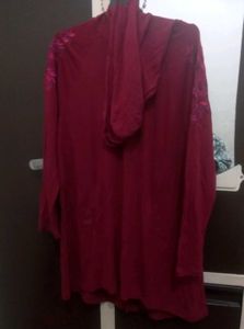 Maroon Long Sleeve Top