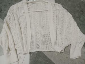 Cropped Knit Cardigan