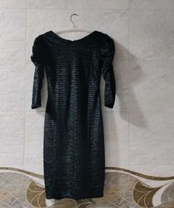 Elegant Black Velvet Dress