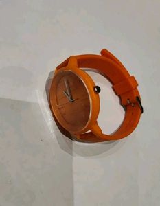 Vibrant Orange Wrist Watch