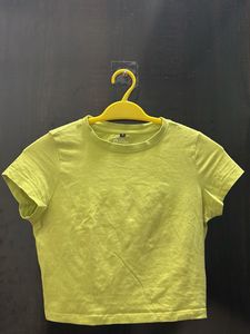 Lime Green Cropped Tee