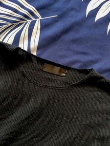 Pinterest Wideneck Sweatshirt (Black Unisex)