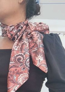 Retro Style Satin Scarf