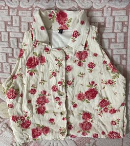 Floral Button-Up Top