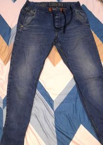 Stylish Blue Denim Joggers