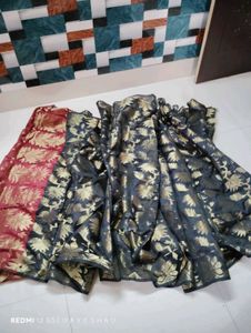 Black Zari Wark Saree