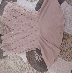 ..STREET 9 Women Pink Solid Peplum Top