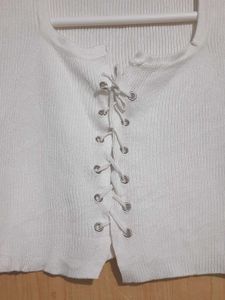 New White Crop Top