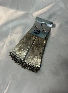 oxidized earrings Blue &amp; Silver