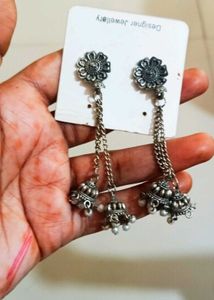 Two Oxidised Earrings