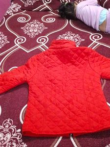 Red Quilted Jacket