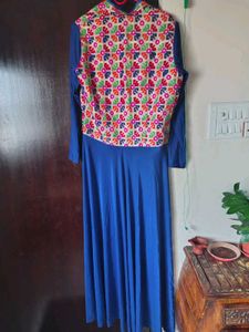 Embroidery stretchable Lycra long kurti/shrug type