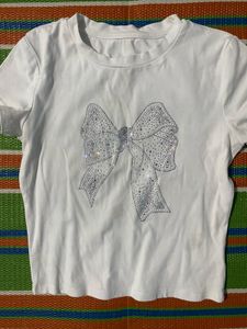 White Ribbon Top