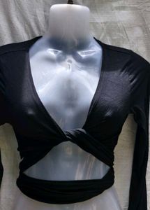 SHEIN SEXY WRAP TOP