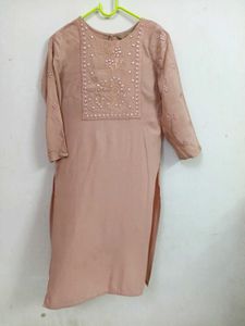 Kurti with mirror work