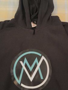 Graphic Print Black Hoodie