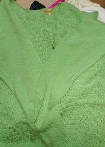 Green Embellished Cardigan