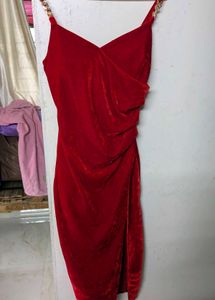 Red Velvet Mini Dress