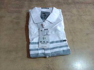 SSD White Striped Shirt - XL