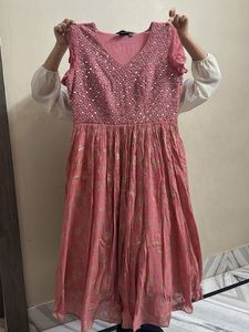 Dusty Rose Embellished Dress
