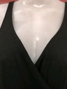 H&amp;M Modal-blend Black wrap dress