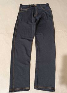 Men's Black Straight Fit Jeans, 28 Size