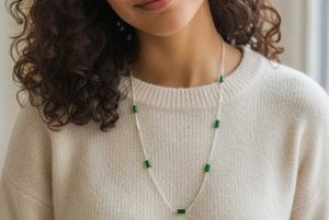 Green Beaded Necklace