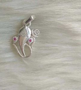 Pure Silver Ganesha Pendant