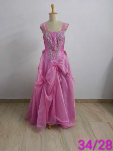 Pink Gown with Floral Detail