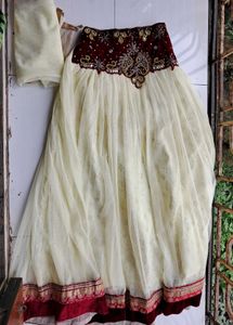 Velvet Heavy Work Girls Lehenga Choli