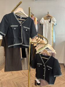 Chic Black & White korean Top